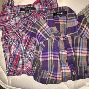 Forever 21 flannels
